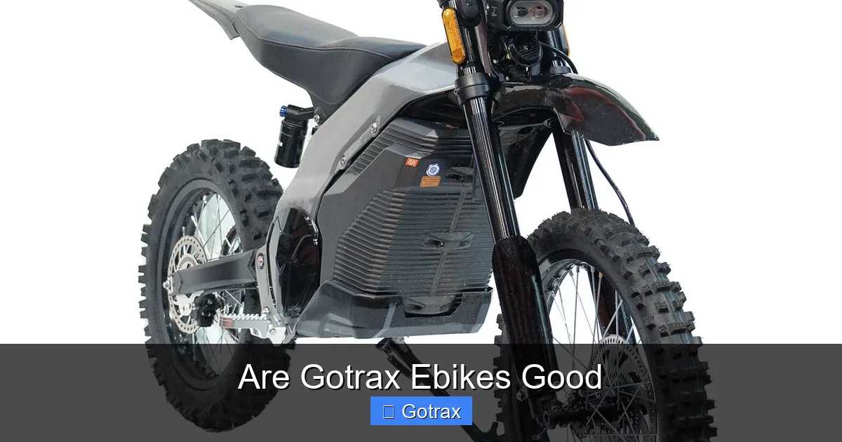 Are Gotrax Ebikes Good