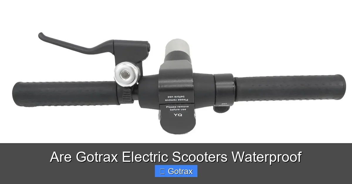 Are Gotrax Electric Scooters Waterproof