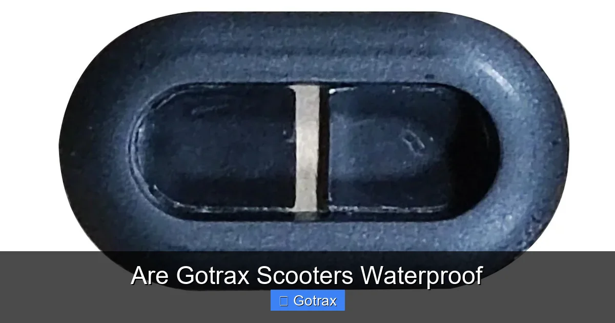 Are Gotrax Scooters Waterproof