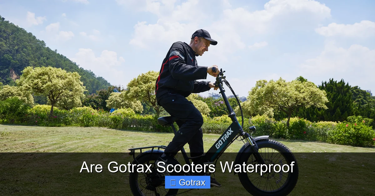 Are Gotrax Scooters Waterproof
