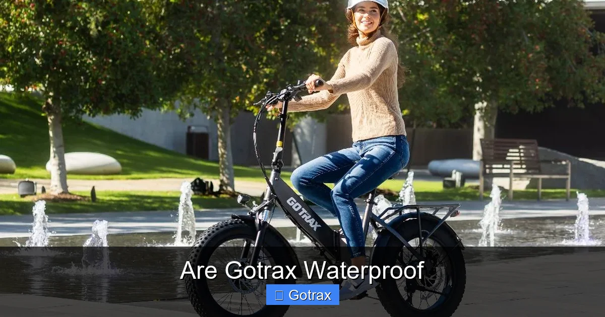 Are Gotrax Waterproof