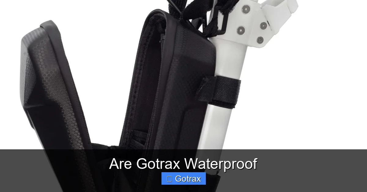 Are Gotrax Waterproof