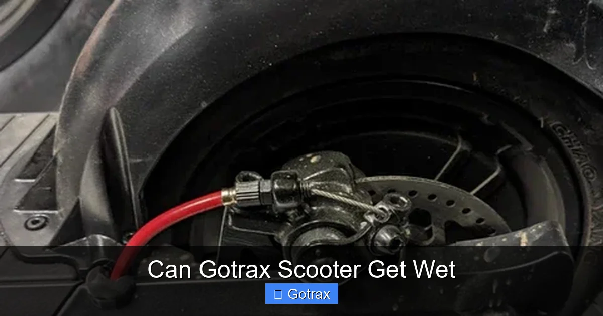 Can Gotrax Scooter Get Wet