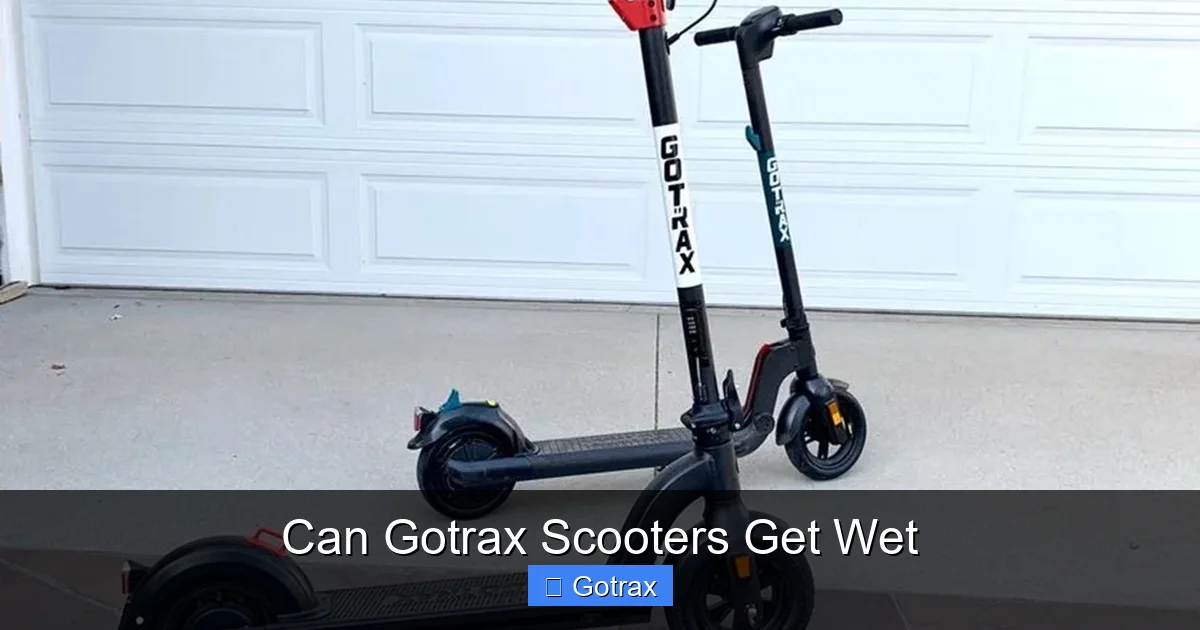 Can Gotrax Scooters Get Wet