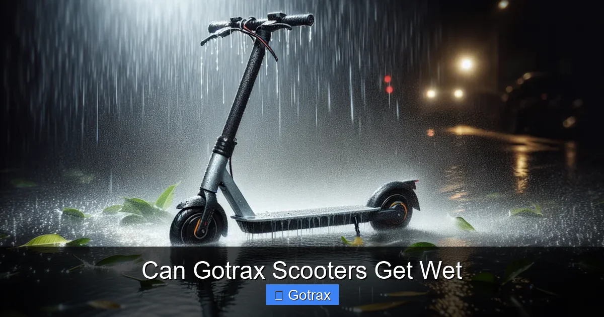 Can Gotrax Scooters Get Wet