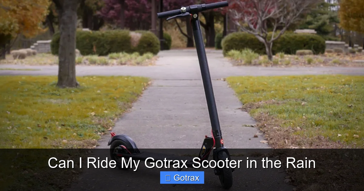 Can I Ride My Gotrax Scooter in the Rain