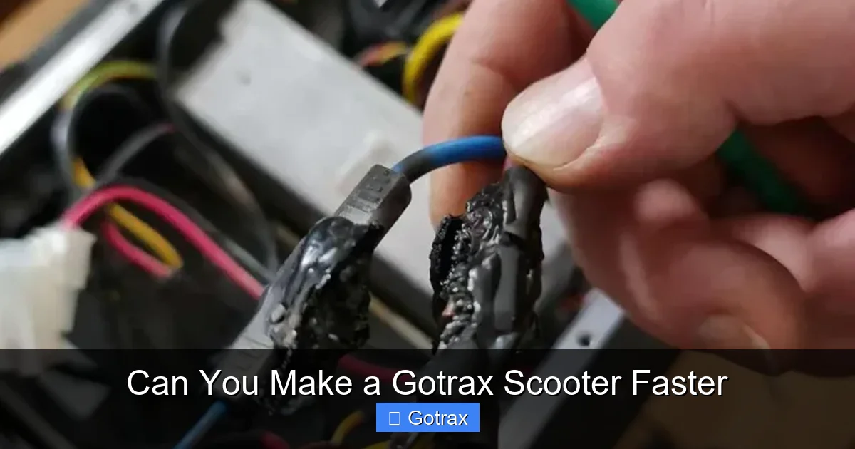 Can You Make a Gotrax Scooter Faster