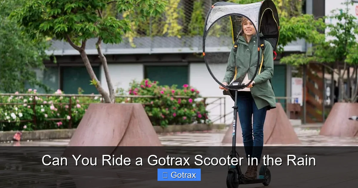 Can You Ride a Gotrax Scooter in the Rain