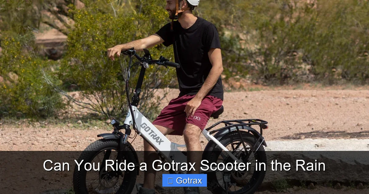 Can You Ride a Gotrax Scooter in the Rain