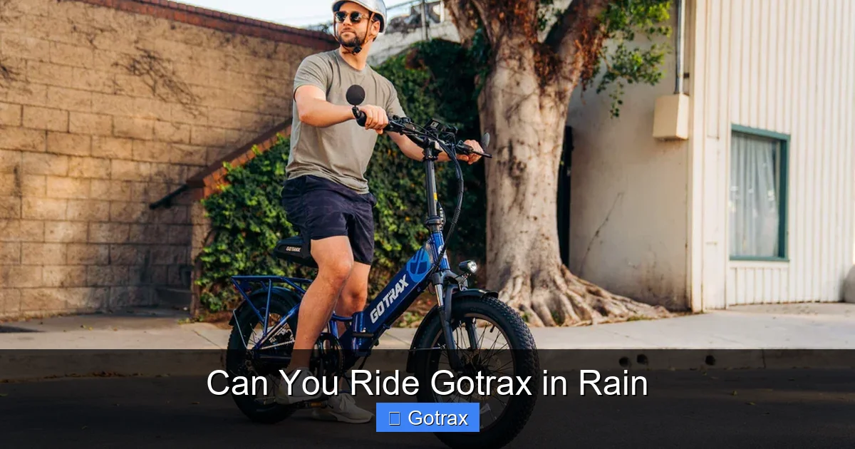 Can You Ride Gotrax in Rain