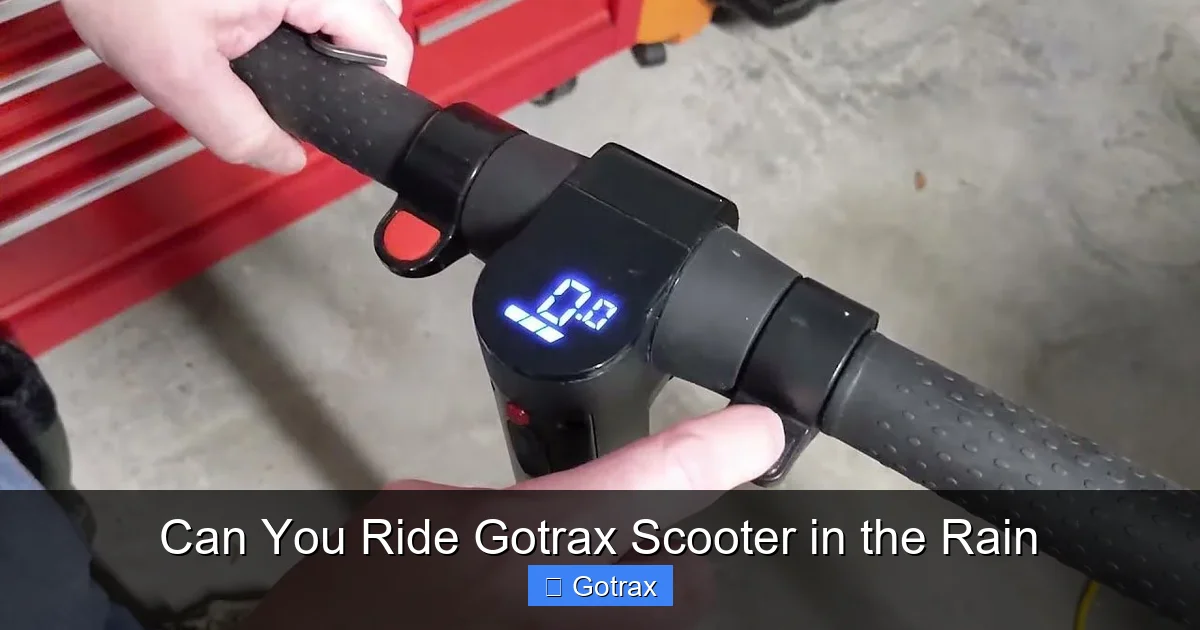 Can You Ride Gotrax Scooter in the Rain