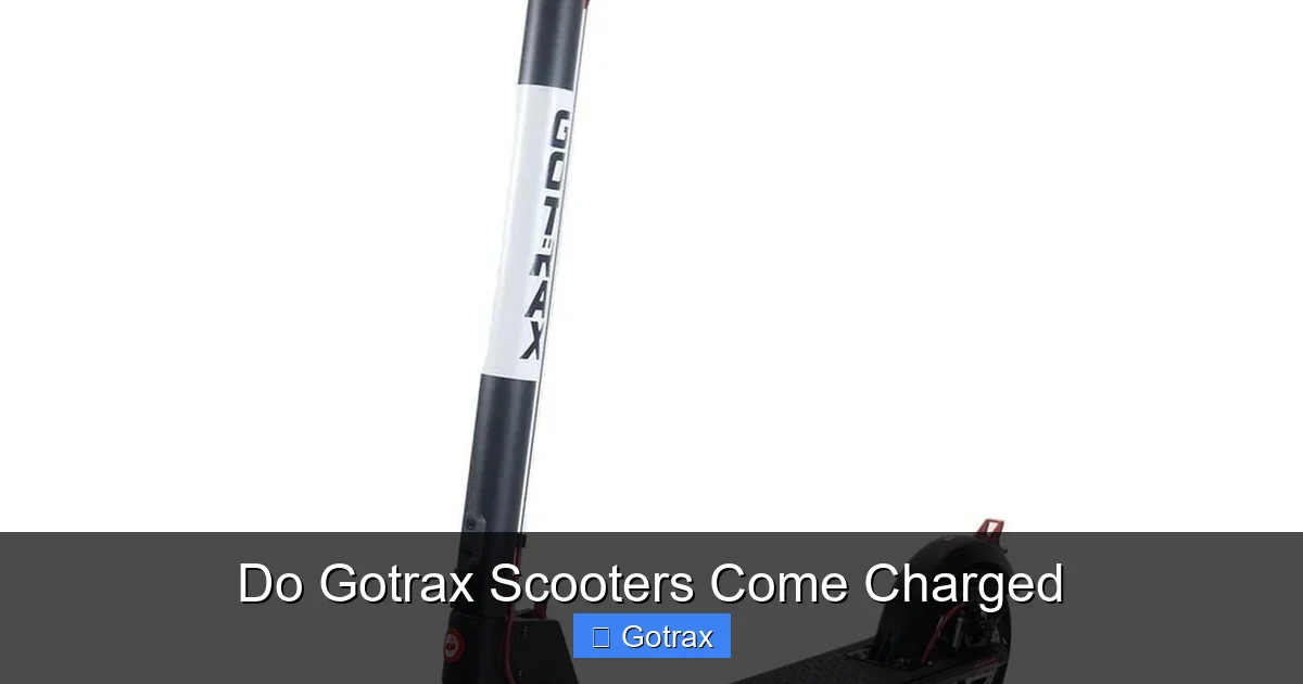 Do Gotrax Scooters Come Charged