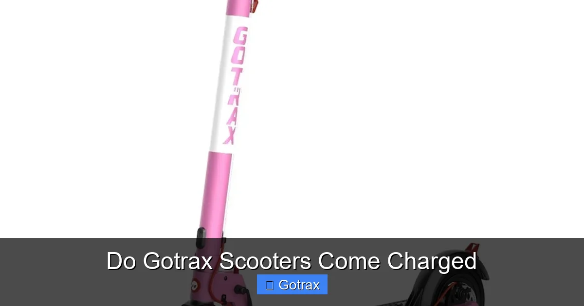 Do Gotrax Scooters Come Charged