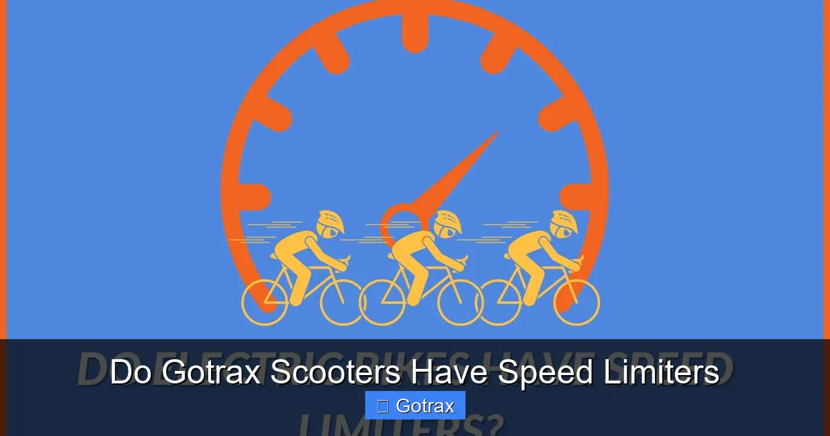Do Gotrax Scooters Have Speed Limiters