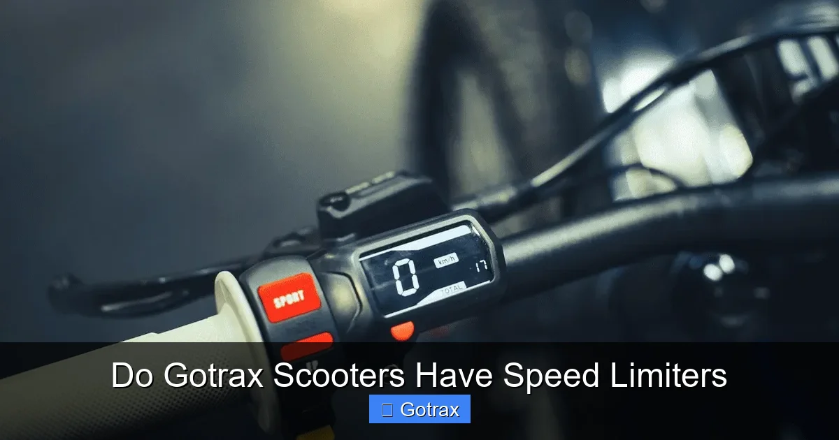 Do Gotrax Scooters Have Speed Limiters