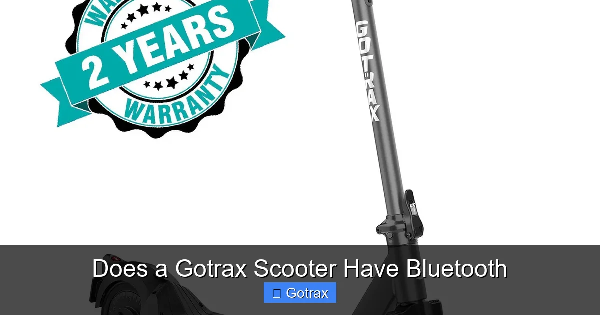 Does a Gotrax Scooter Have Bluetooth