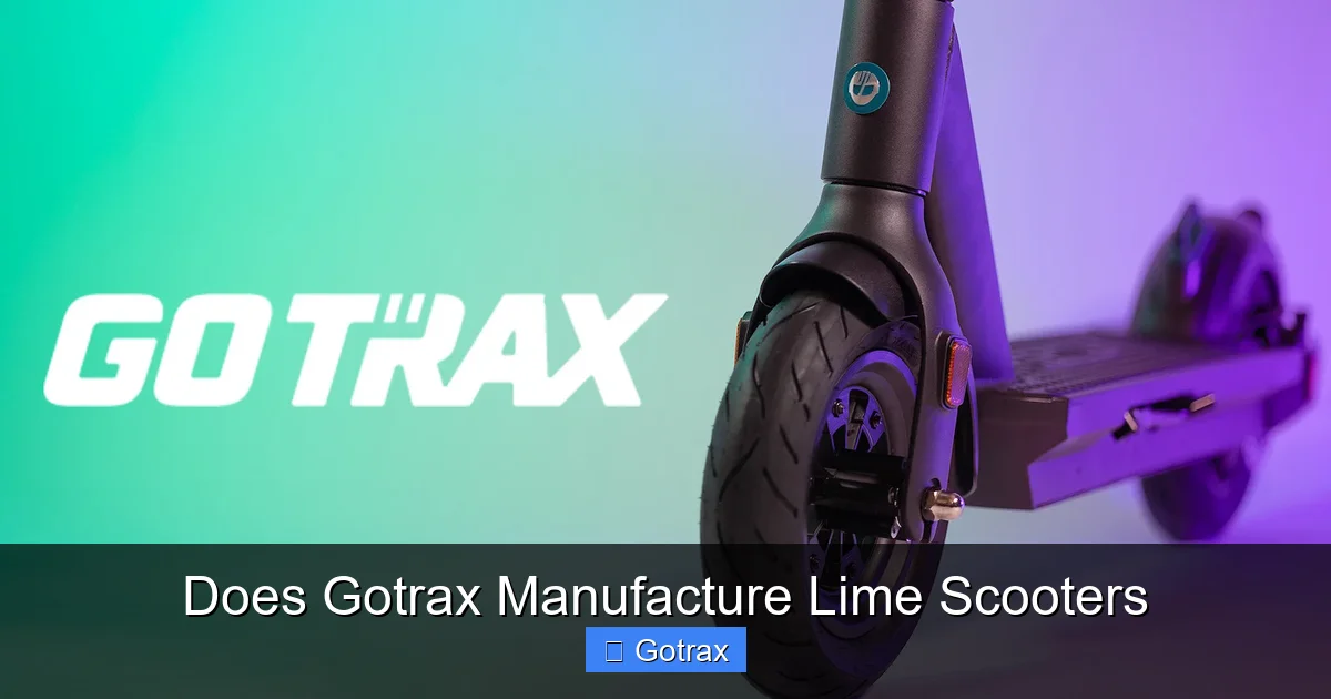 Does Gotrax Manufacture Lime Scooters