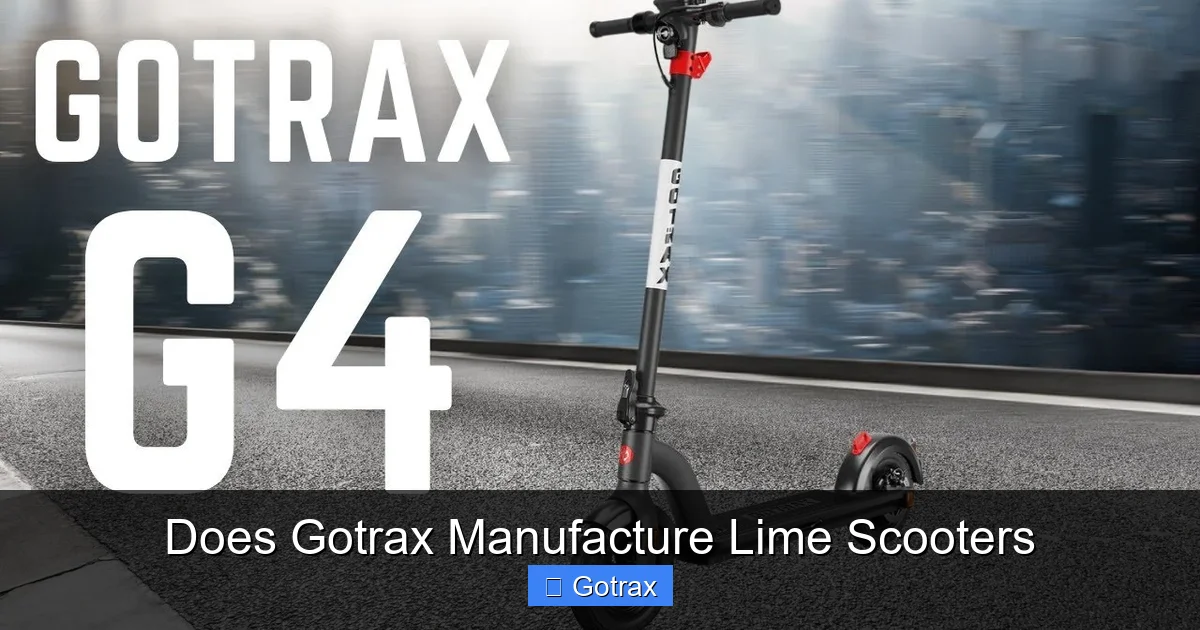 Does Gotrax Manufacture Lime Scooters
