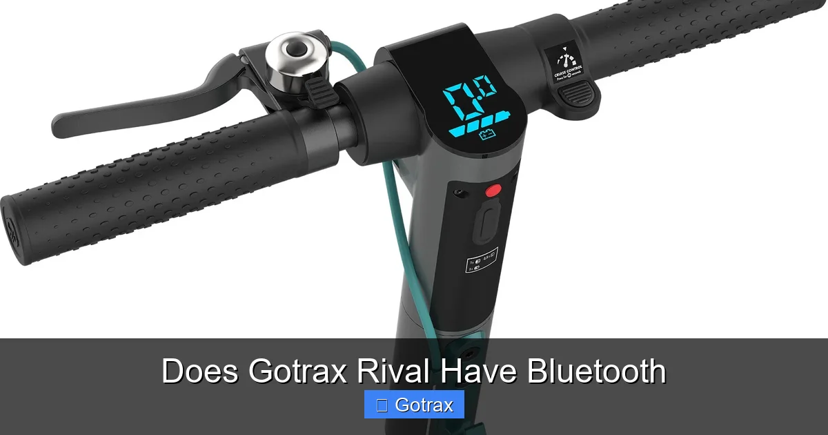 Does Gotrax Rival Have Bluetooth