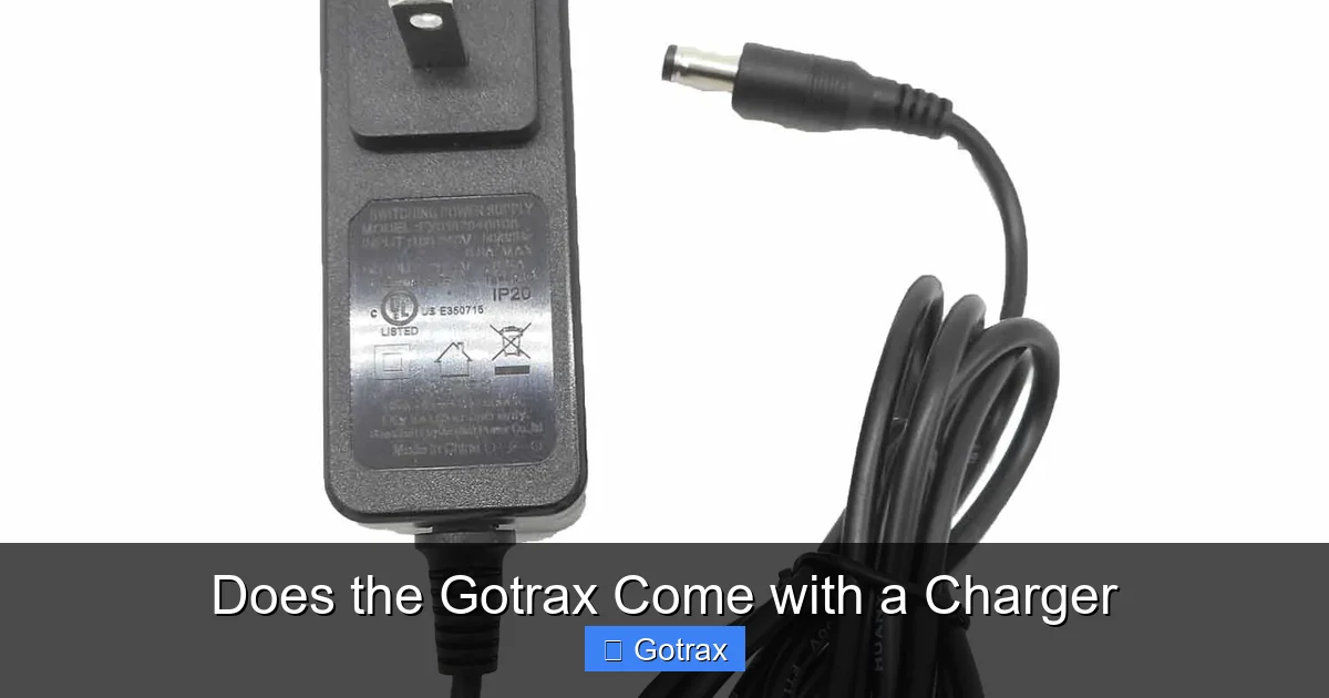 Does the Gotrax Come with a Charger