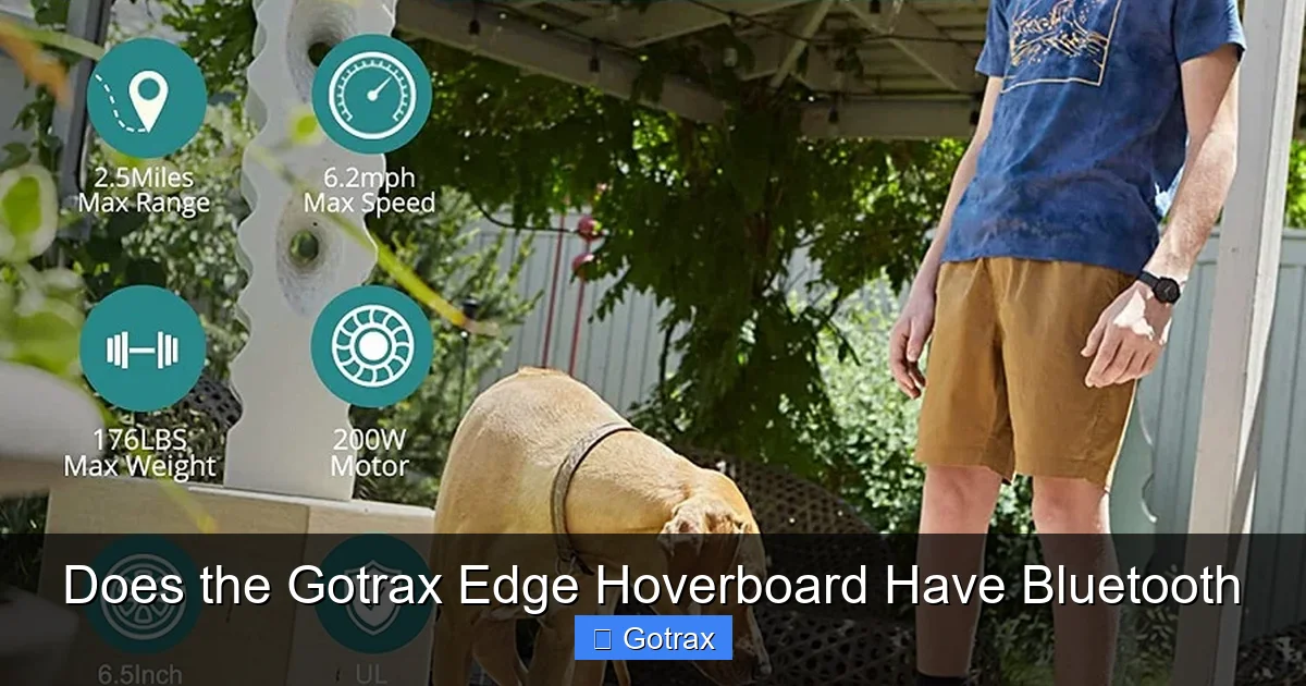 Does the Gotrax Edge Hoverboard Have Bluetooth