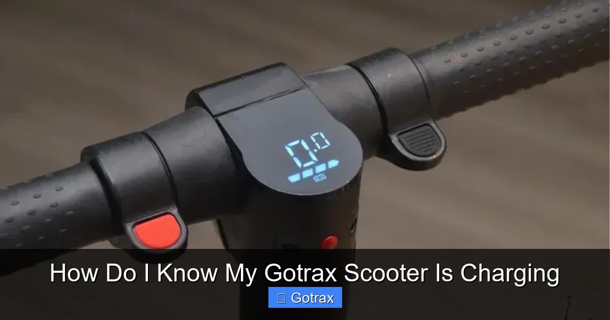 How Do I Know My Gotrax Scooter Is Charging