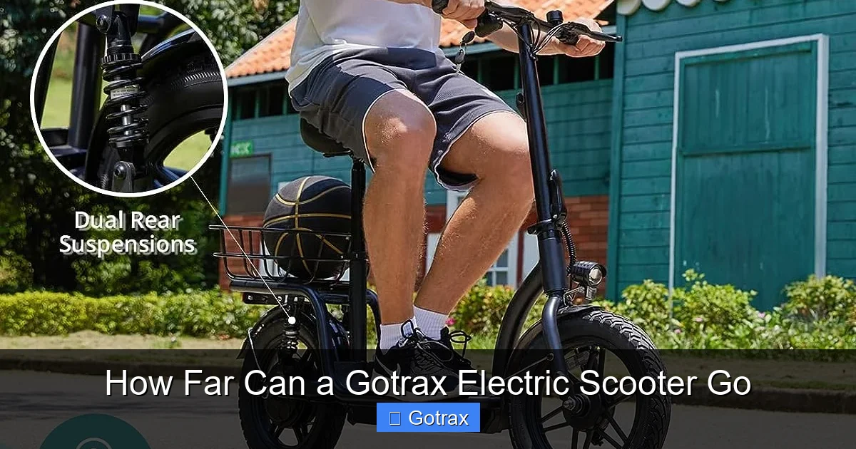 How Far Can a Gotrax Electric Scooter Go