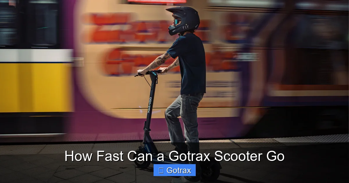 How Fast Can a Gotrax Scooter Go