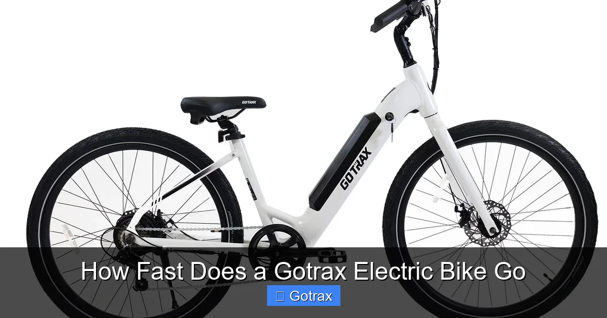 How Fast Does a Gotrax Electric Bike Go