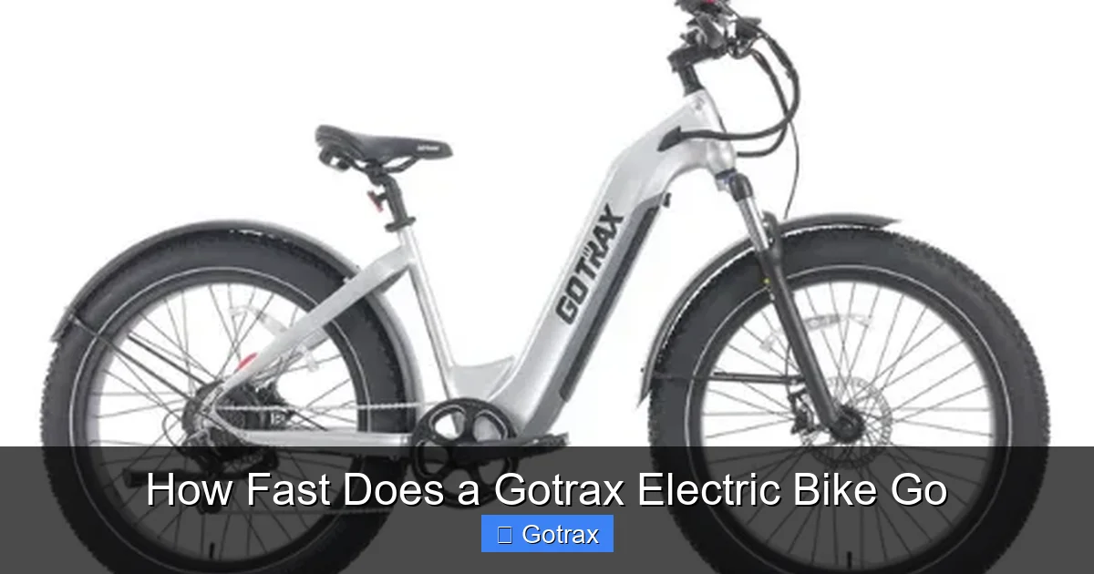 How Fast Does a Gotrax Electric Bike Go