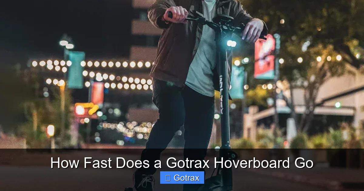 How Fast Does a Gotrax Hoverboard Go