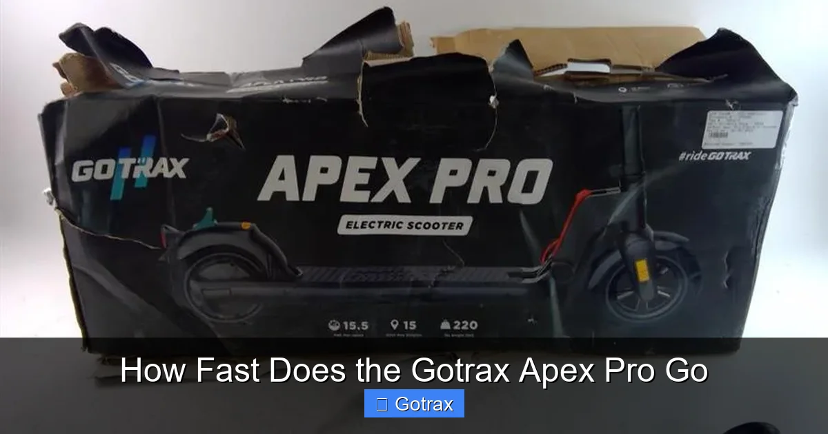 How Fast Does the Gotrax Apex Pro Go