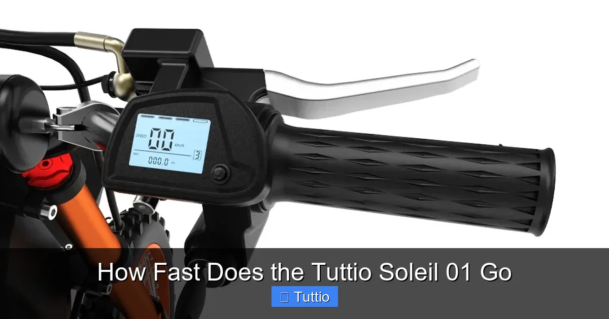 How Fast Does the Tuttio Soleil 01 Go