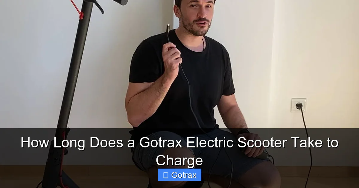 How Long Does a Gotrax Electric Scooter Take to Charge