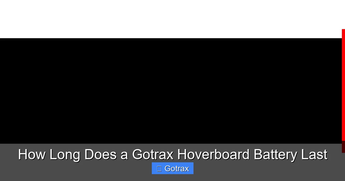 How Long Does a Gotrax Hoverboard Battery Last