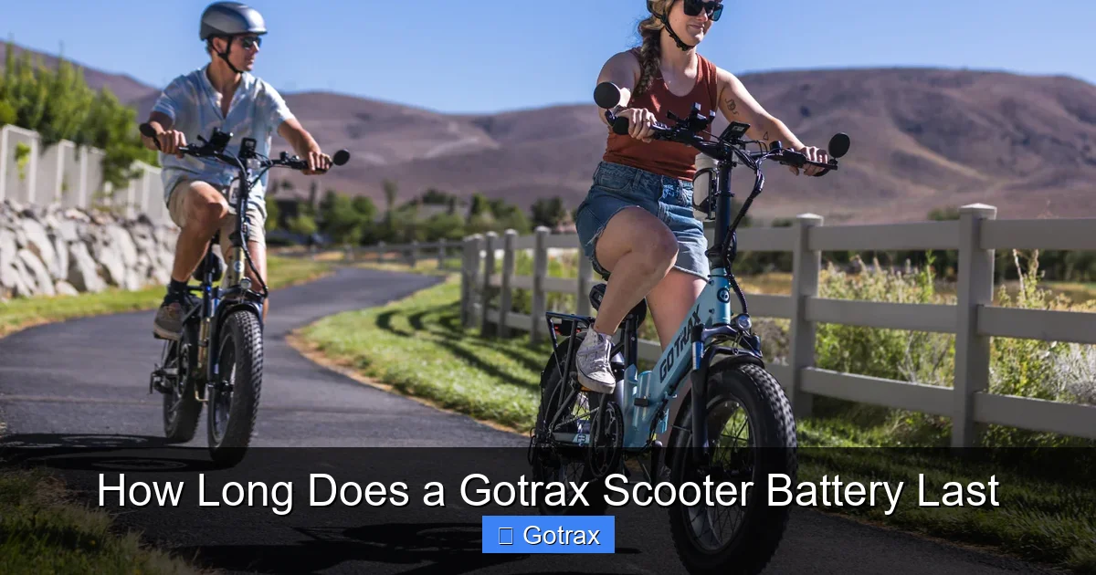 How Long Does a Gotrax Scooter Battery Last
