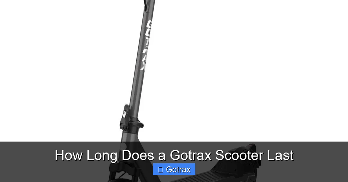 How Long Does a Gotrax Scooter Last