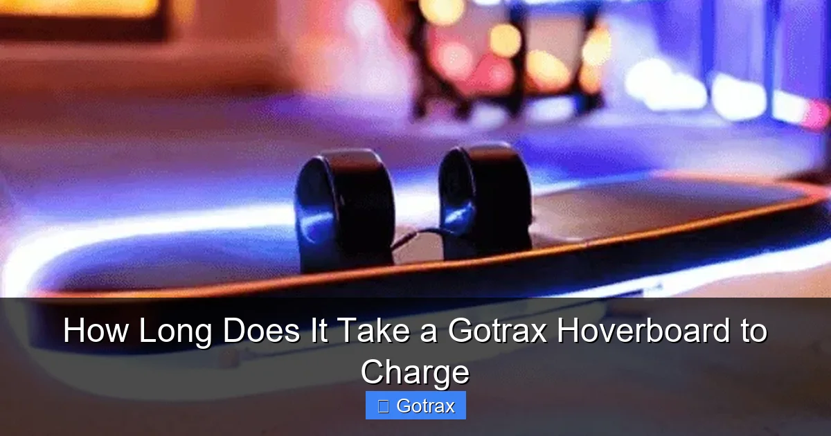How Long Does It Take a Gotrax Hoverboard to Charge