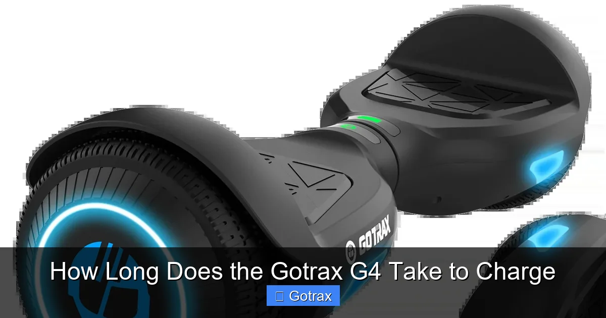 How Long Does the Gotrax G4 Take to Charge