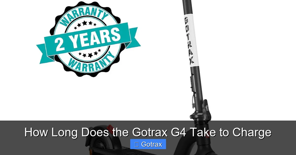 How Long Does the Gotrax G4 Take to Charge