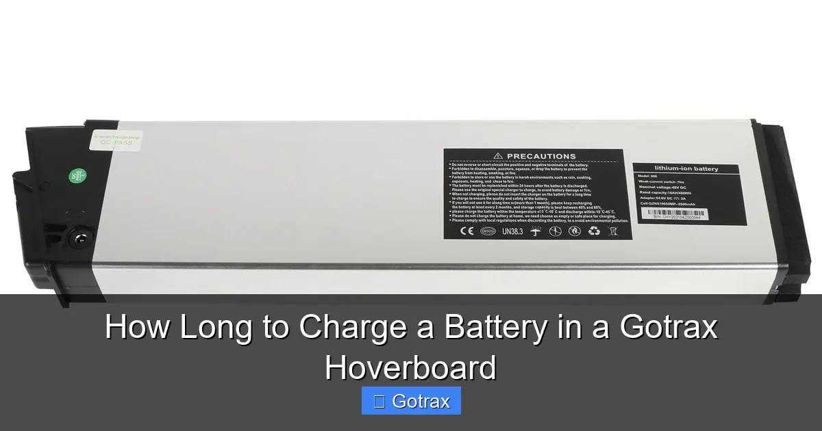 How Long to Charge a Battery in a Gotrax Hoverboard