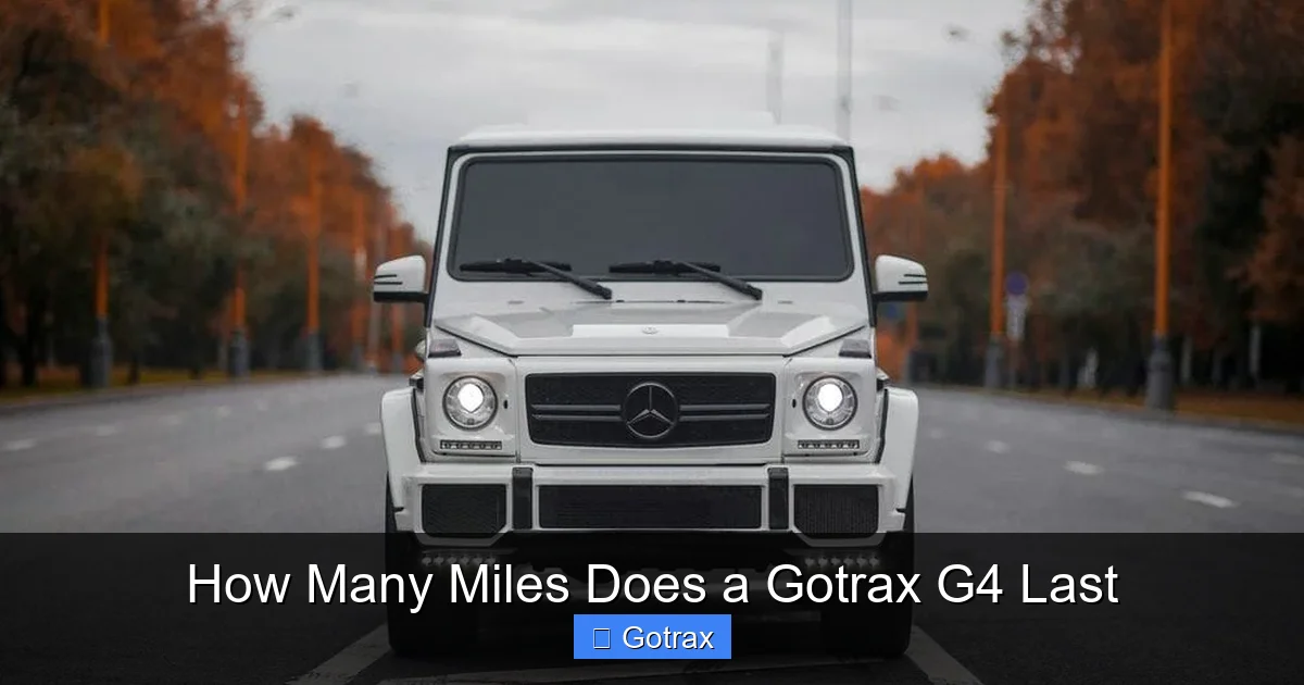 How Many Miles Does a Gotrax G4 Last