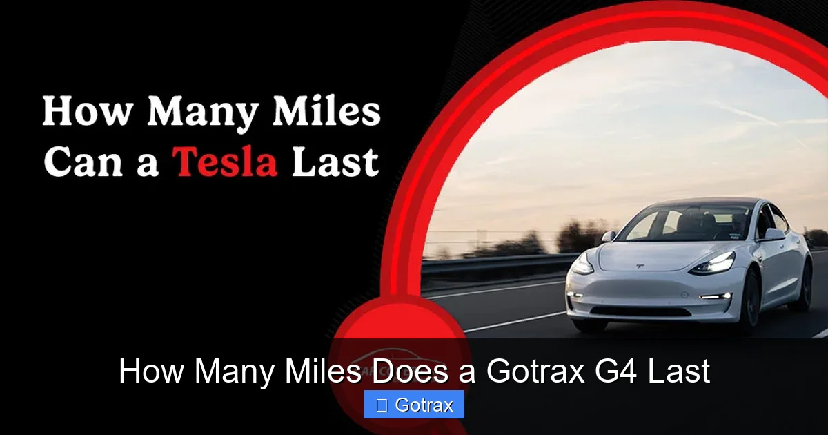 How Many Miles Does a Gotrax G4 Last