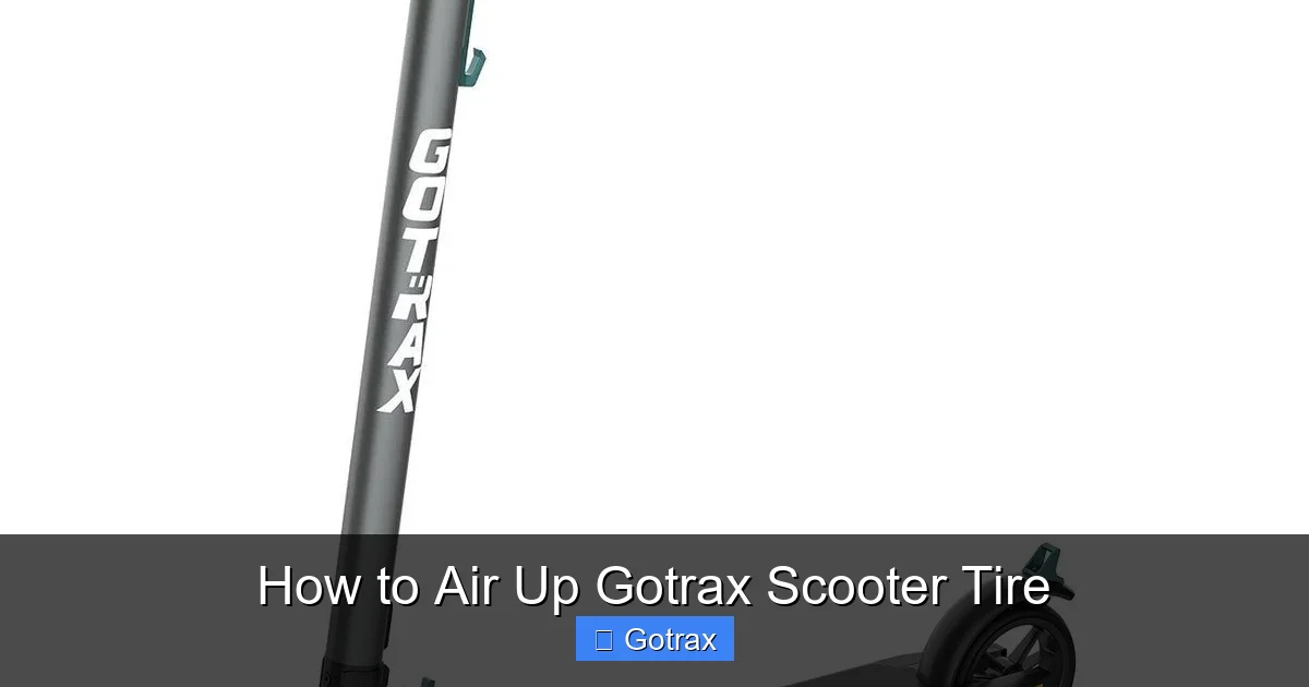 How to Air Up Gotrax Scooter Tire