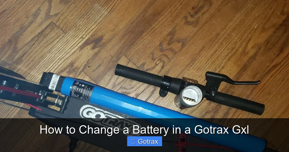 How to Change a Battery in a Gotrax Gxl