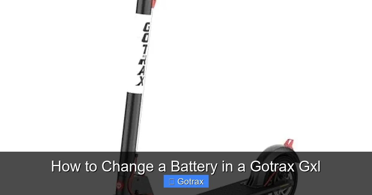 How to Change a Battery in a Gotrax Gxl
