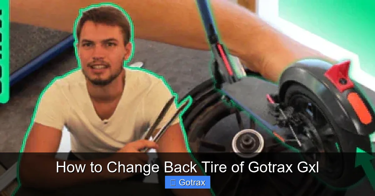 How to Change Back Tire of Gotrax Gxl