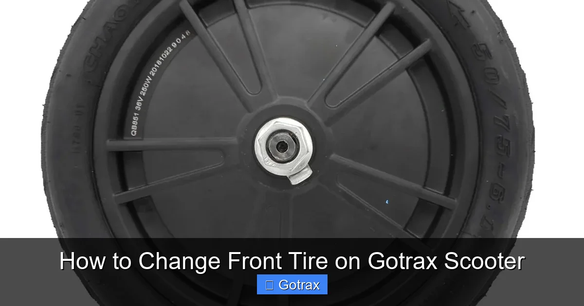 How to Change Front Tire on Gotrax Scooter