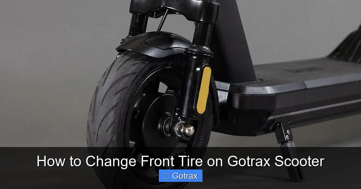 How to Change Front Tire on Gotrax Scooter