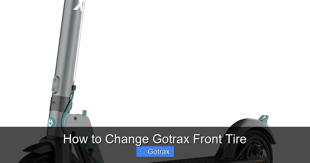 How to Change Gotrax Front Tire